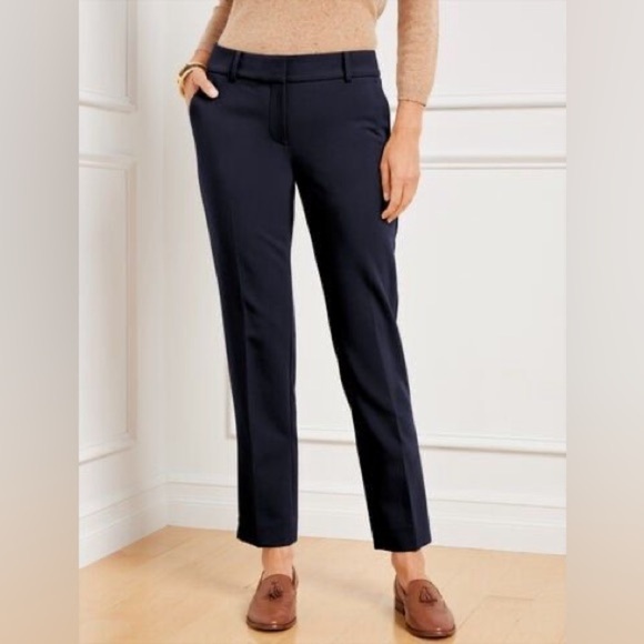 Talbots Black Hampshire Ankle Plus Size Pants - Picture 1 of 8